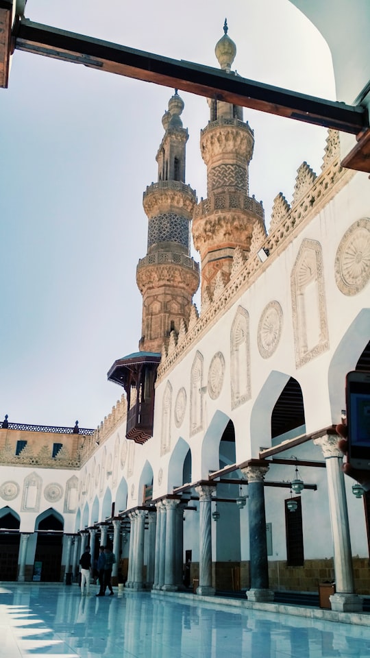 white mosque in Al-Azhar Mosque Egypt