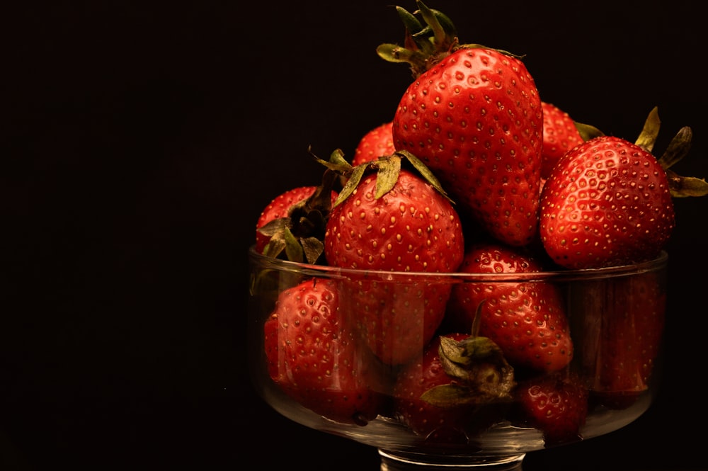 bowl of red strawberries