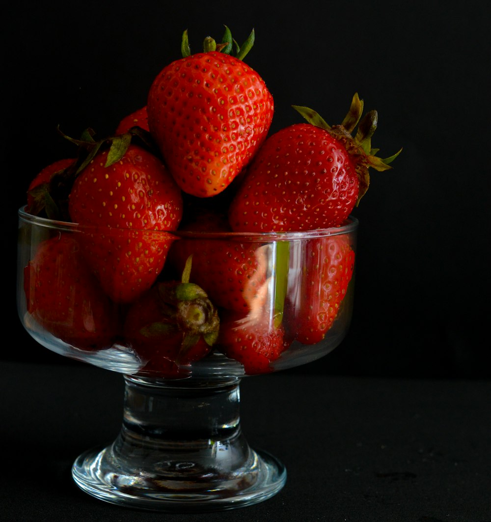 strawberries on bowl