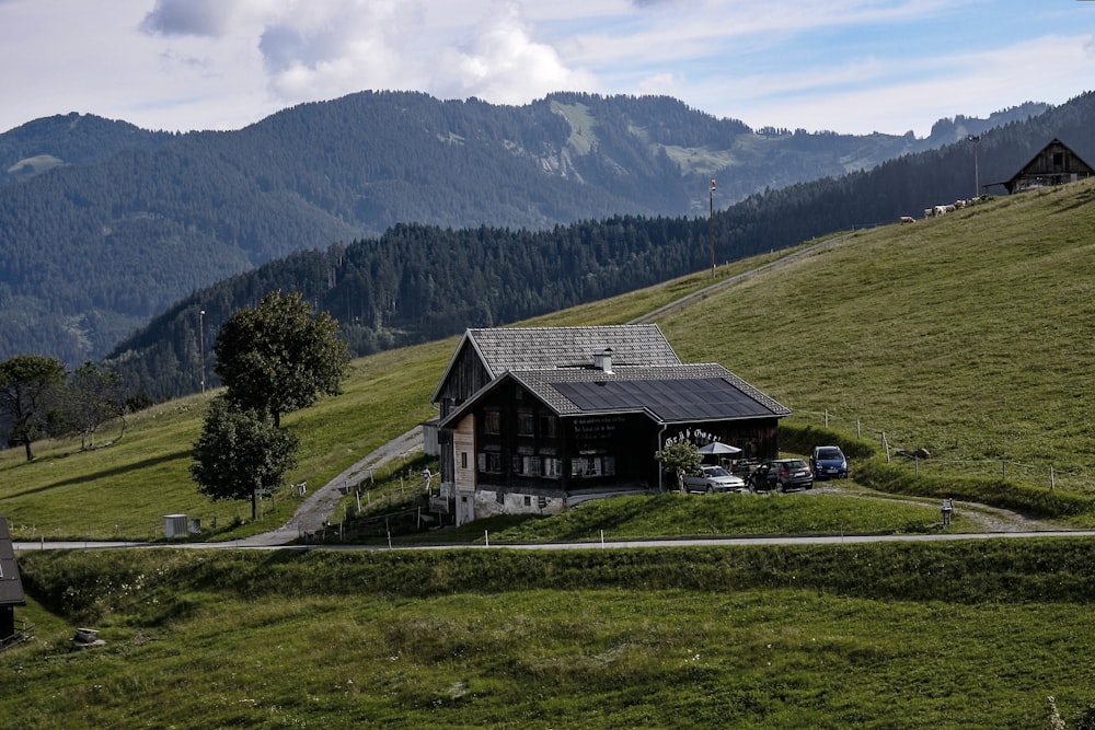 aerial photography of house