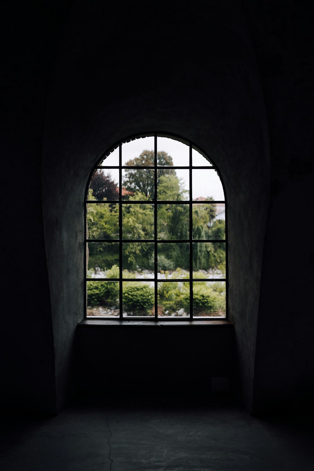 Ventana transparente cerrada