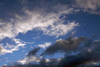 A dynamic weather map showing moving clouds and rain patterns.