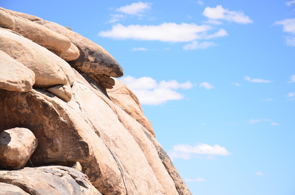 rockys under blue sky