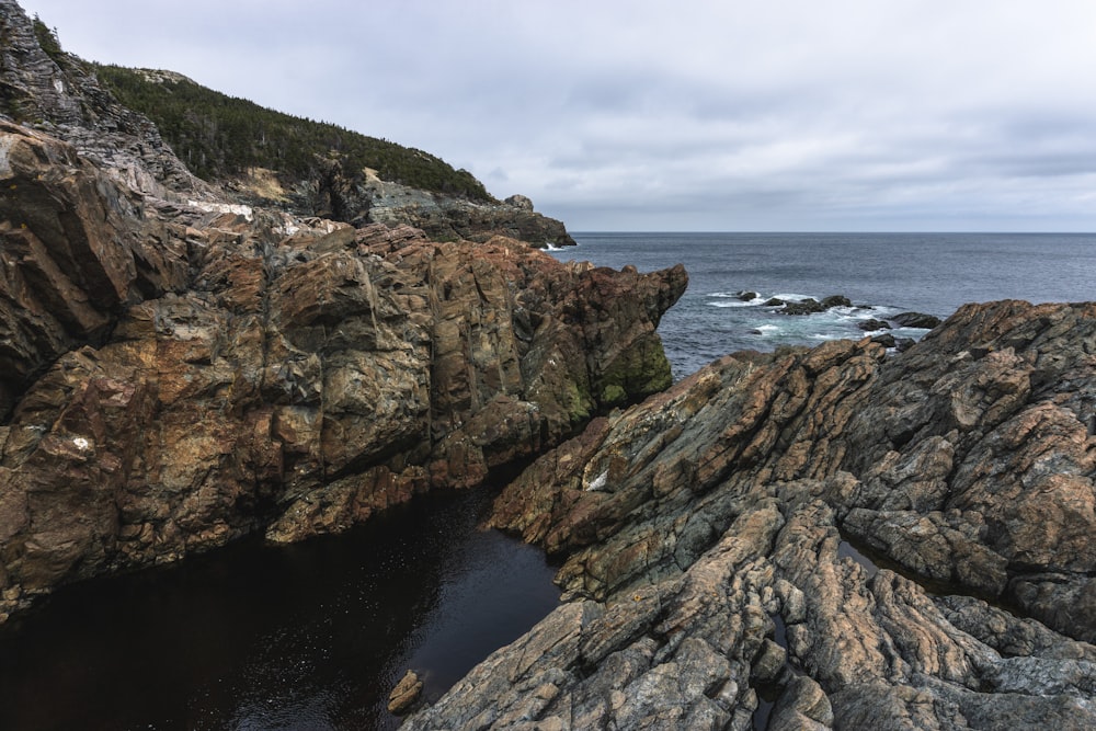 rock formation by the ocean