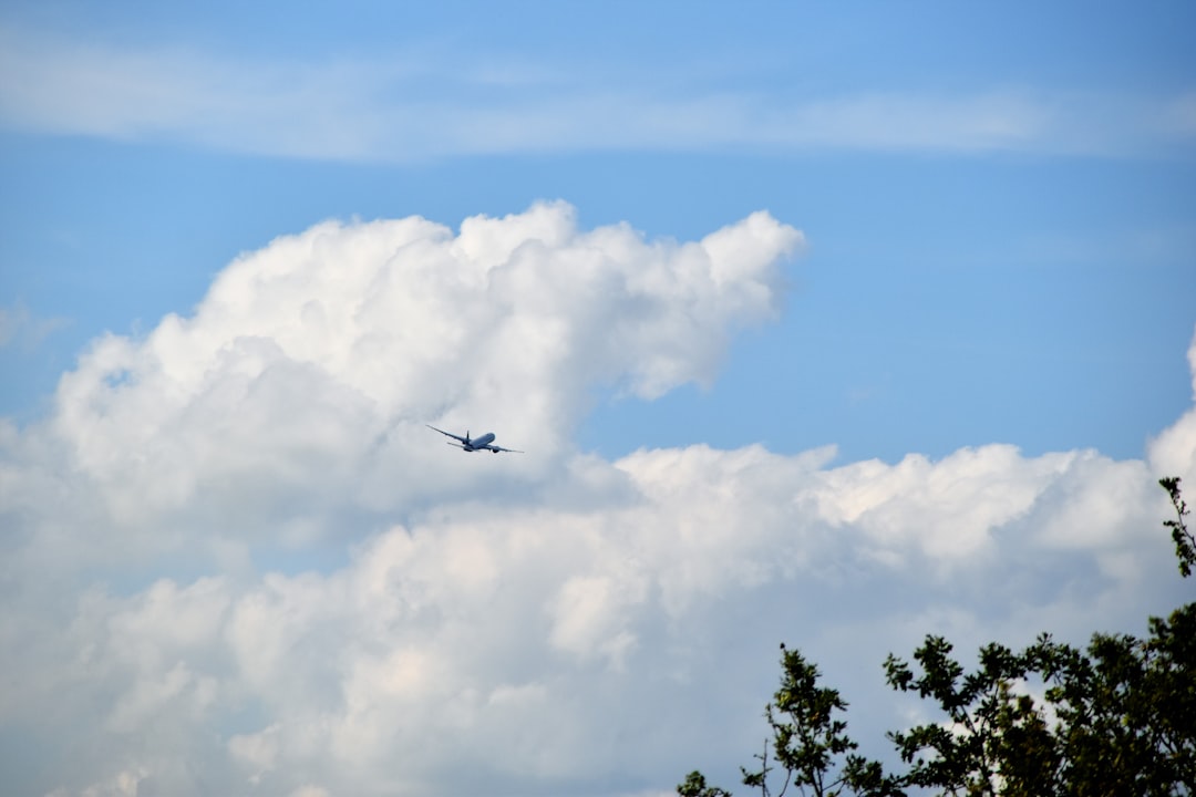 air liner on the sky