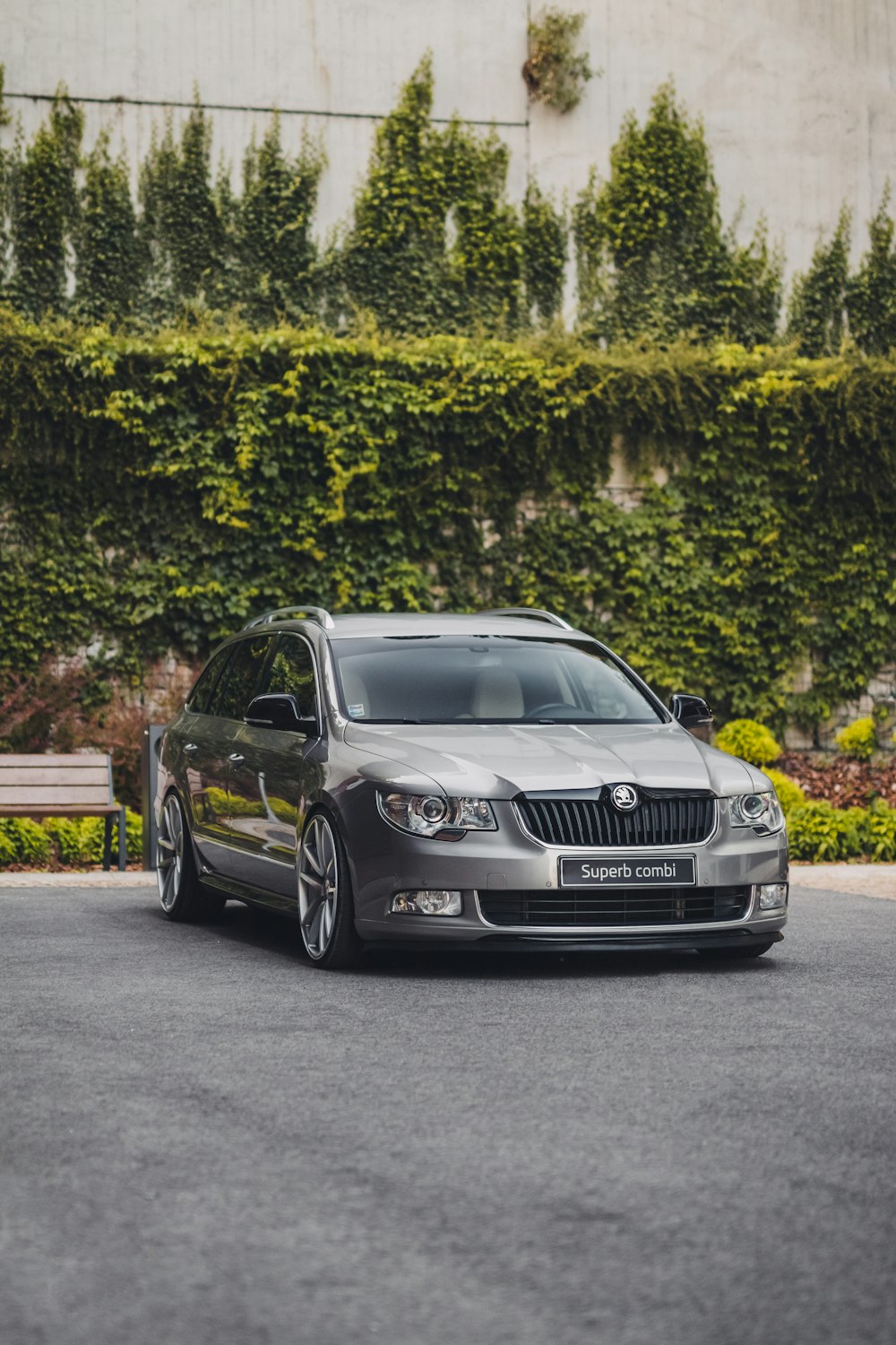 black Skoda sedan