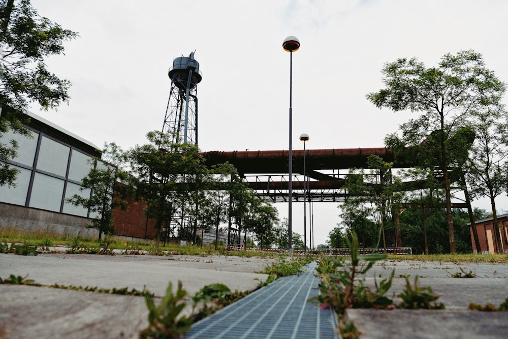 tower tank near building