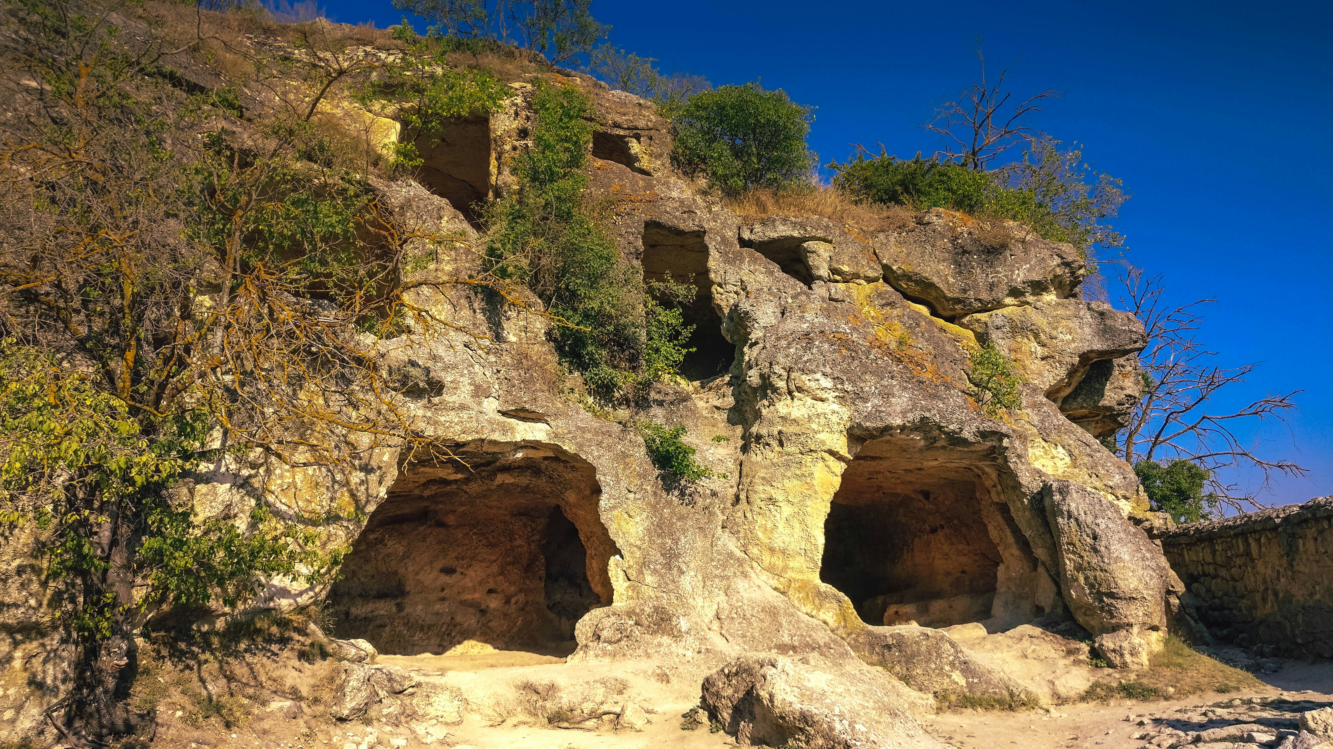 brown rock formation