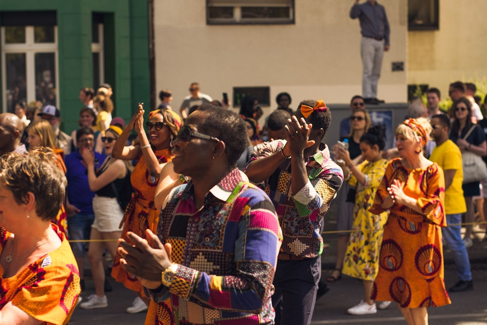 group of people in parade