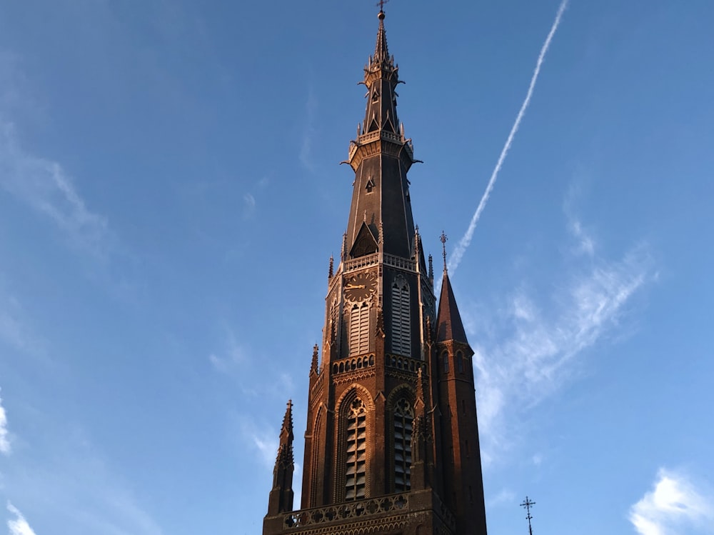 low angle photo of church