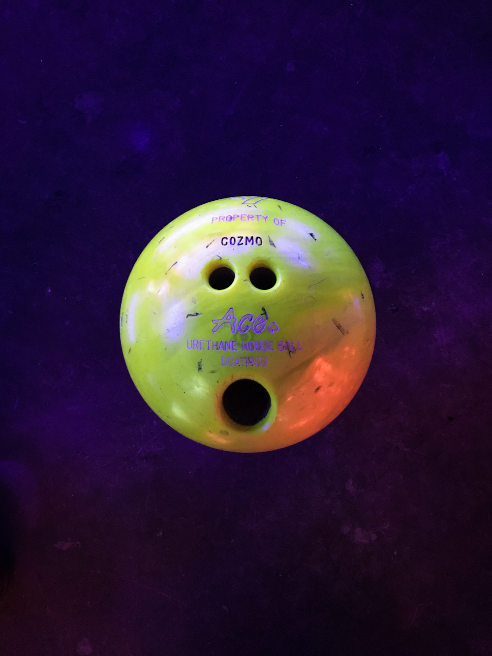 green bowling ball