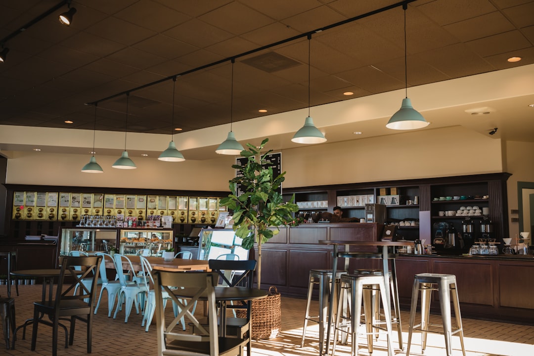 dining area near bar with no people inside building