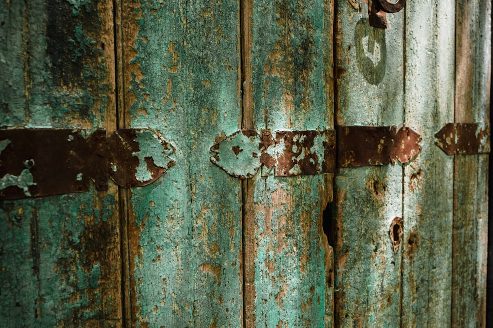 green wooden wall