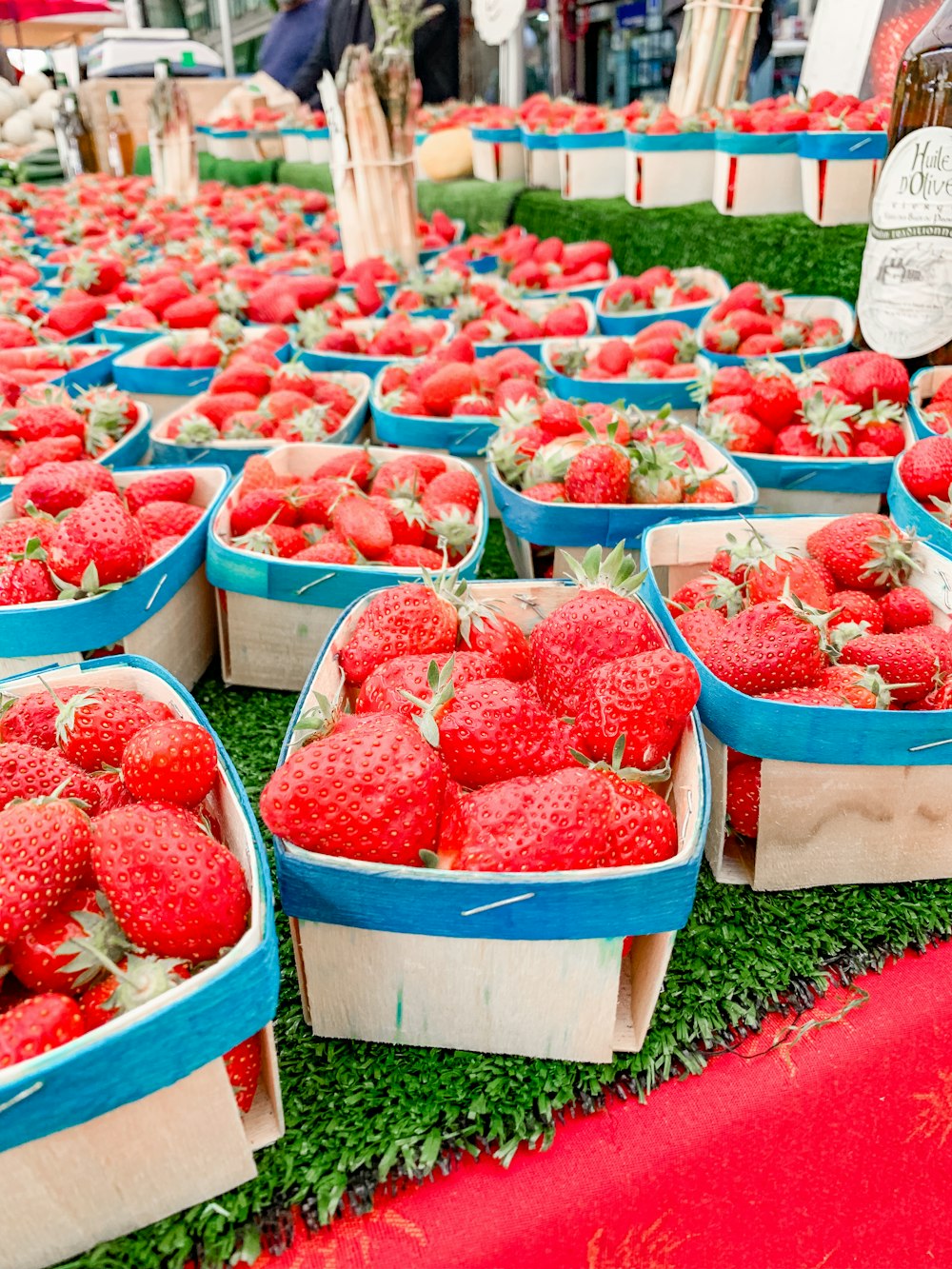 red strawberry fruits