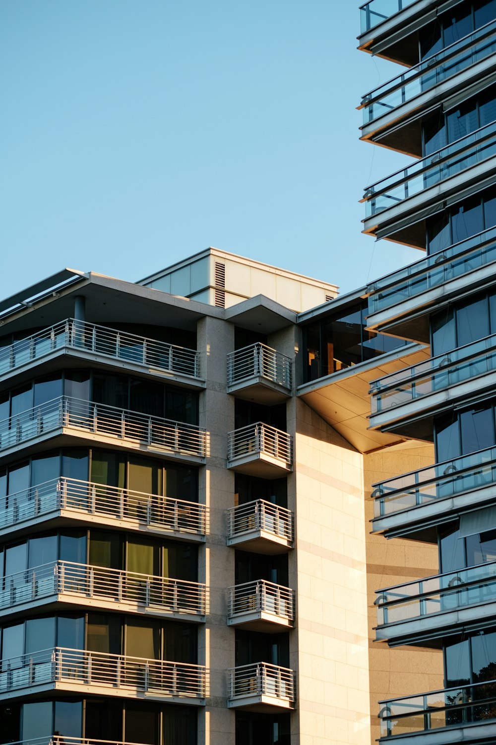 brown and white high-rise building