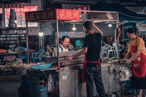 A busy food stall showcasing our popular dishes.