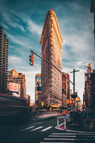 architectural photography of brown building
