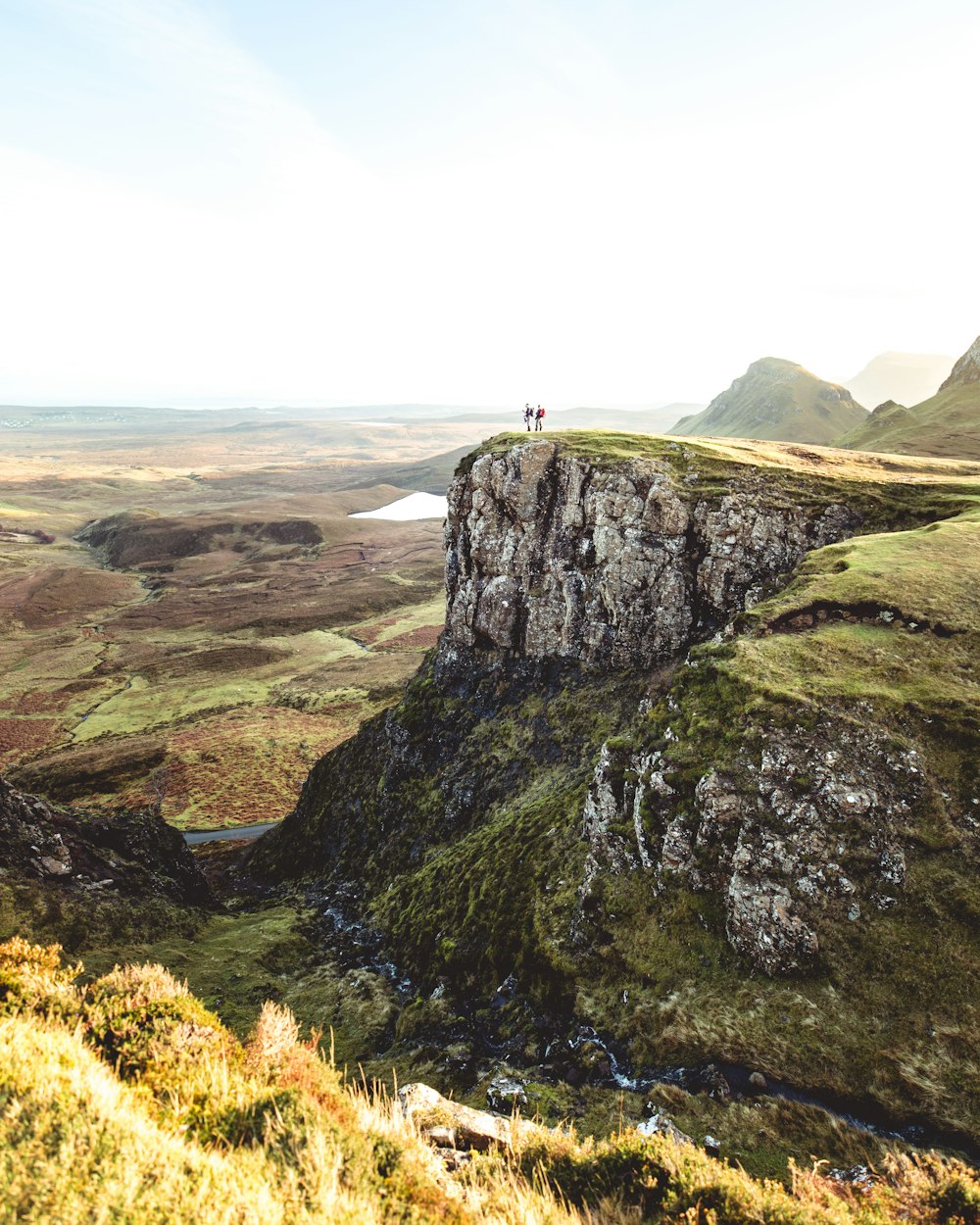 landscape photography of green and gray mountain