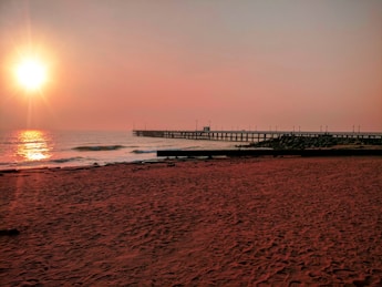 sunset at the beach