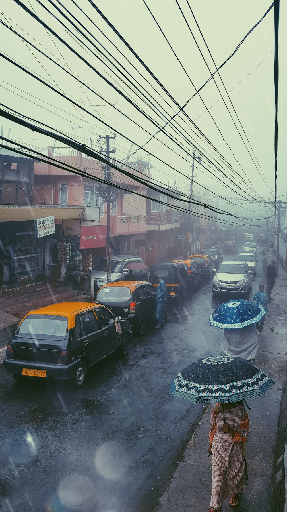 black vehicle on road