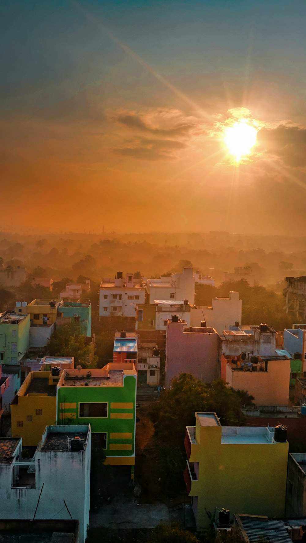 aerial-photography of city