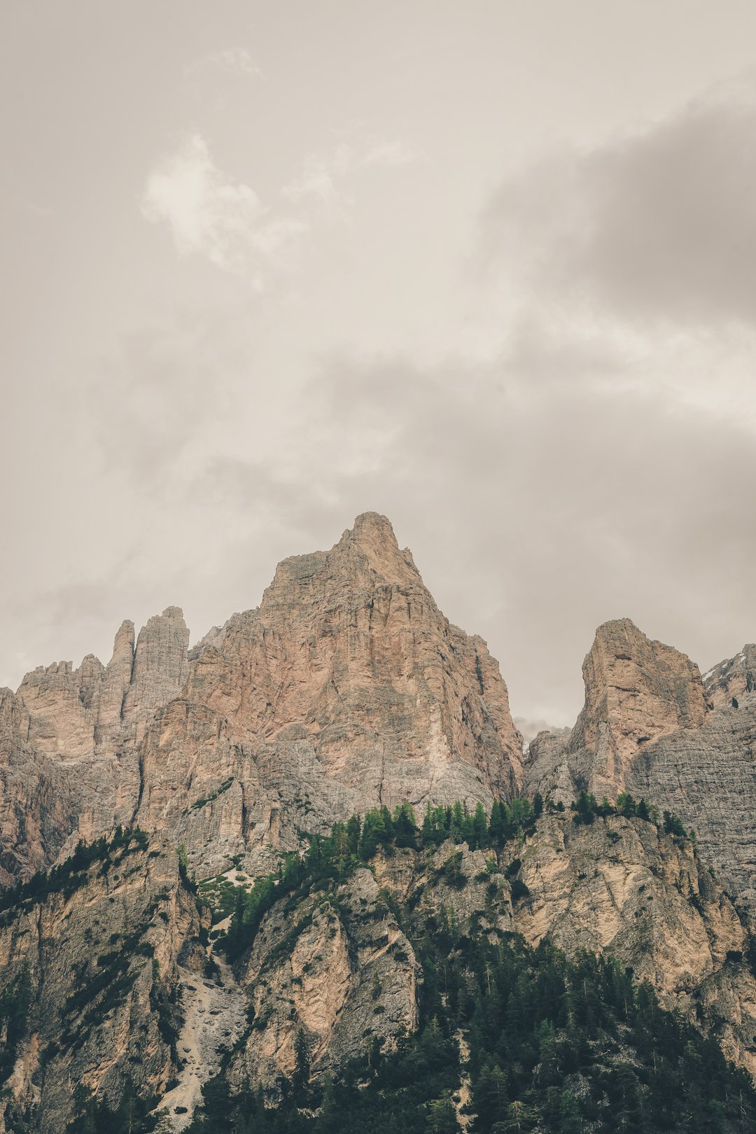 landscape photo of brown and black mountain