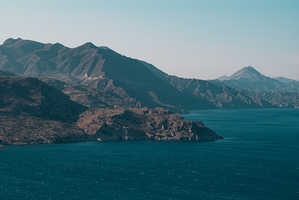 aerial-photography of mountains