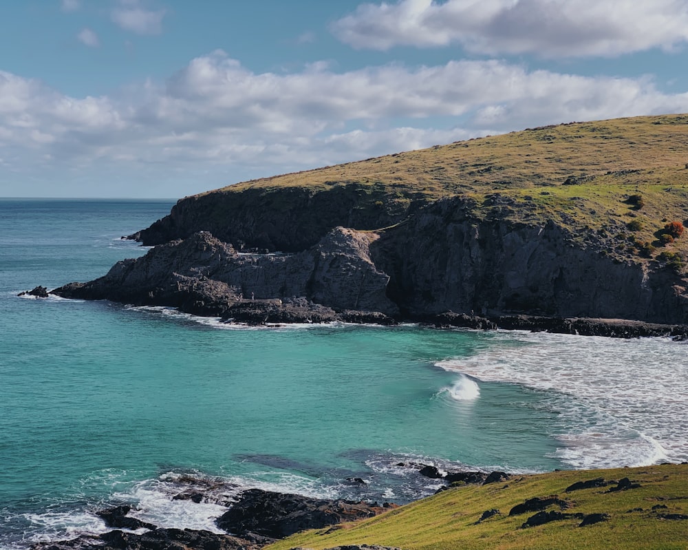 aerial photo of sea