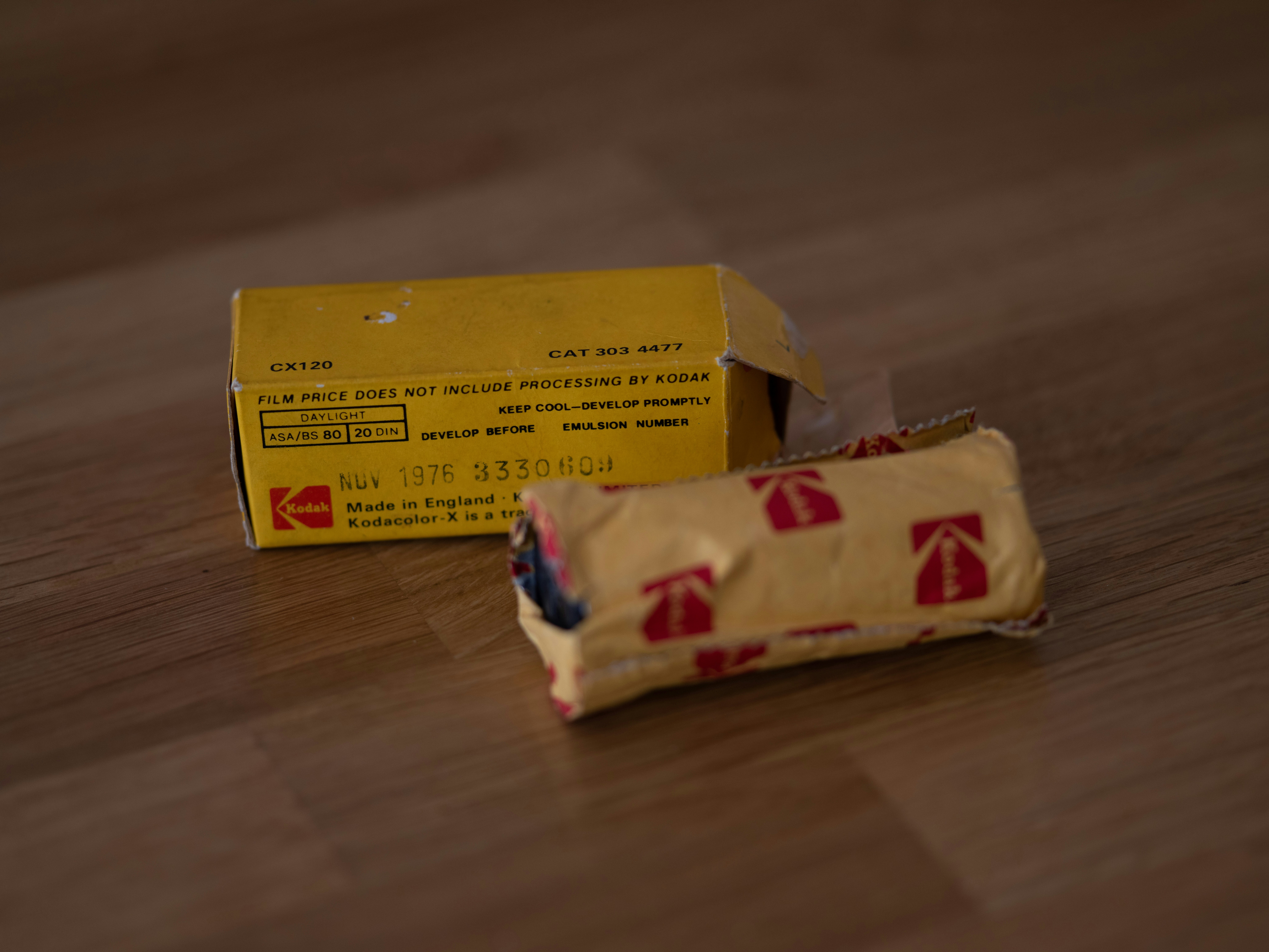 Golden foil packaging