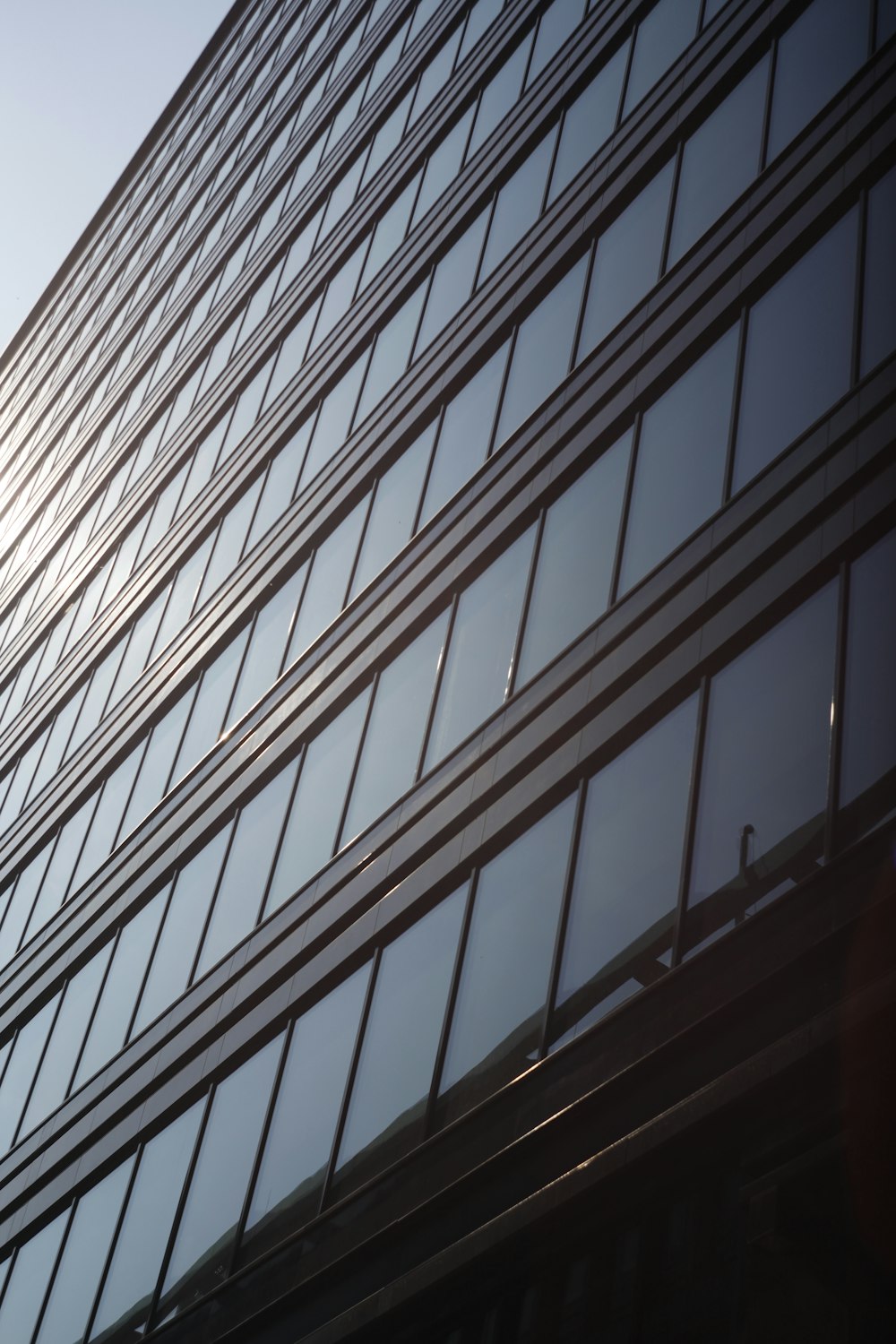 worm's eye view of brown building