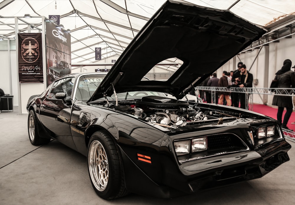 black Pontiac Firebird