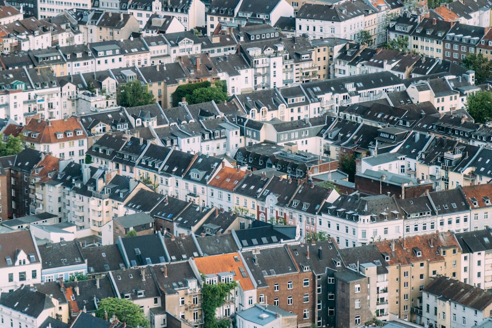 aerial view photo of buildings during daytime