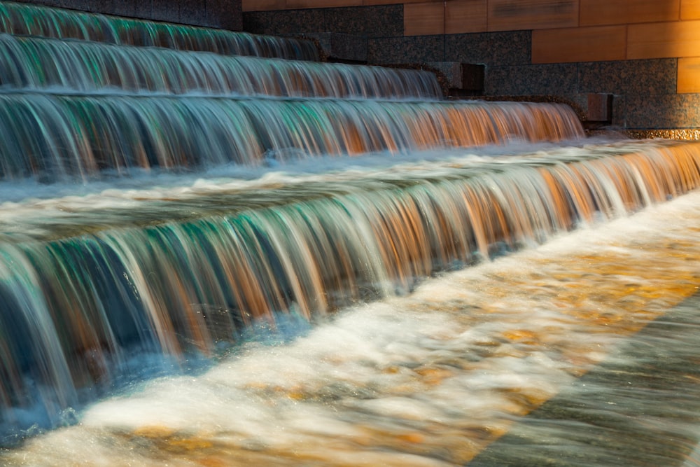 long exposure photography of body of water