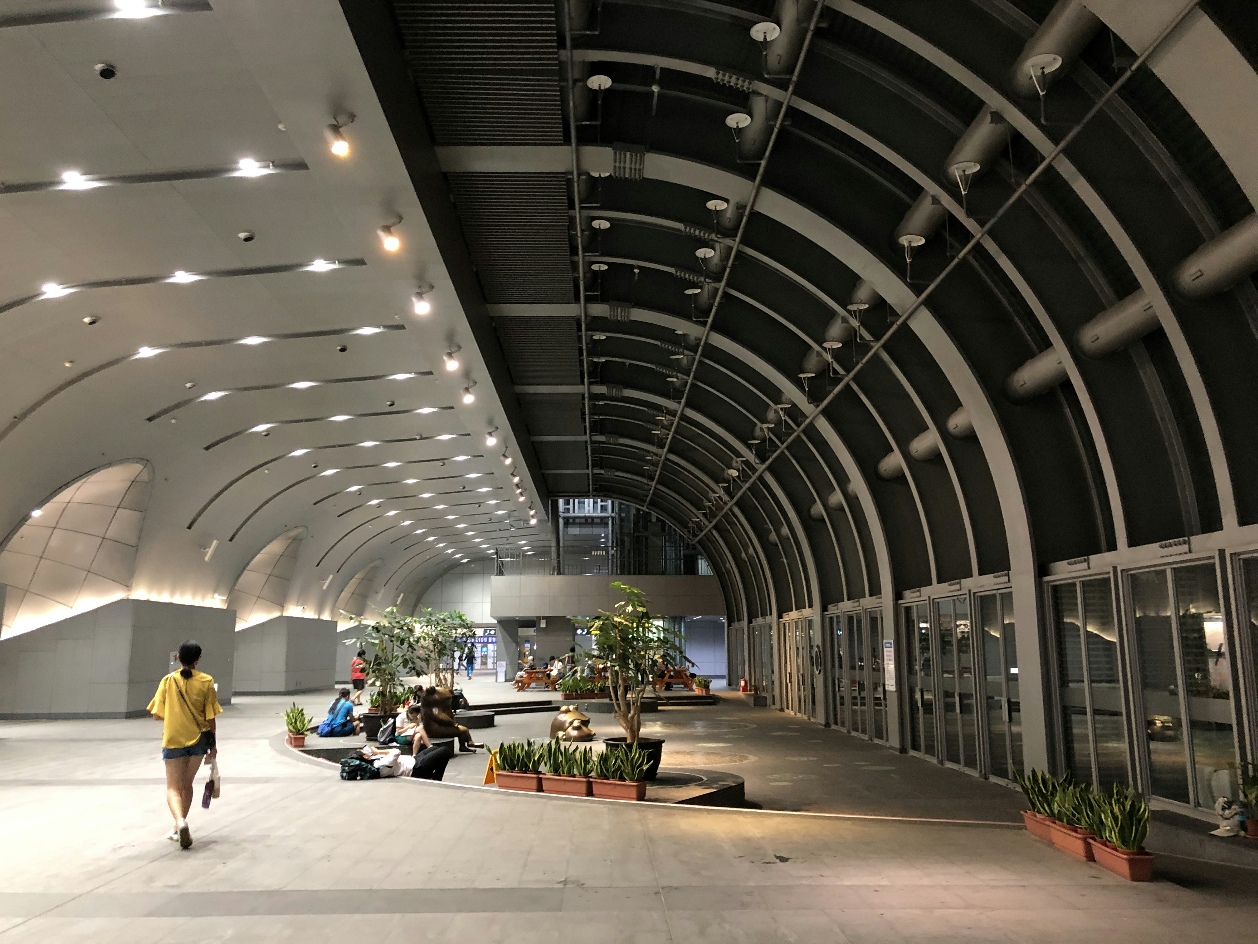 Modern airport terminal