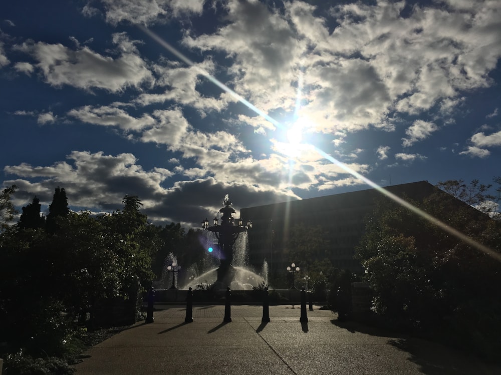 silhouette of mountain