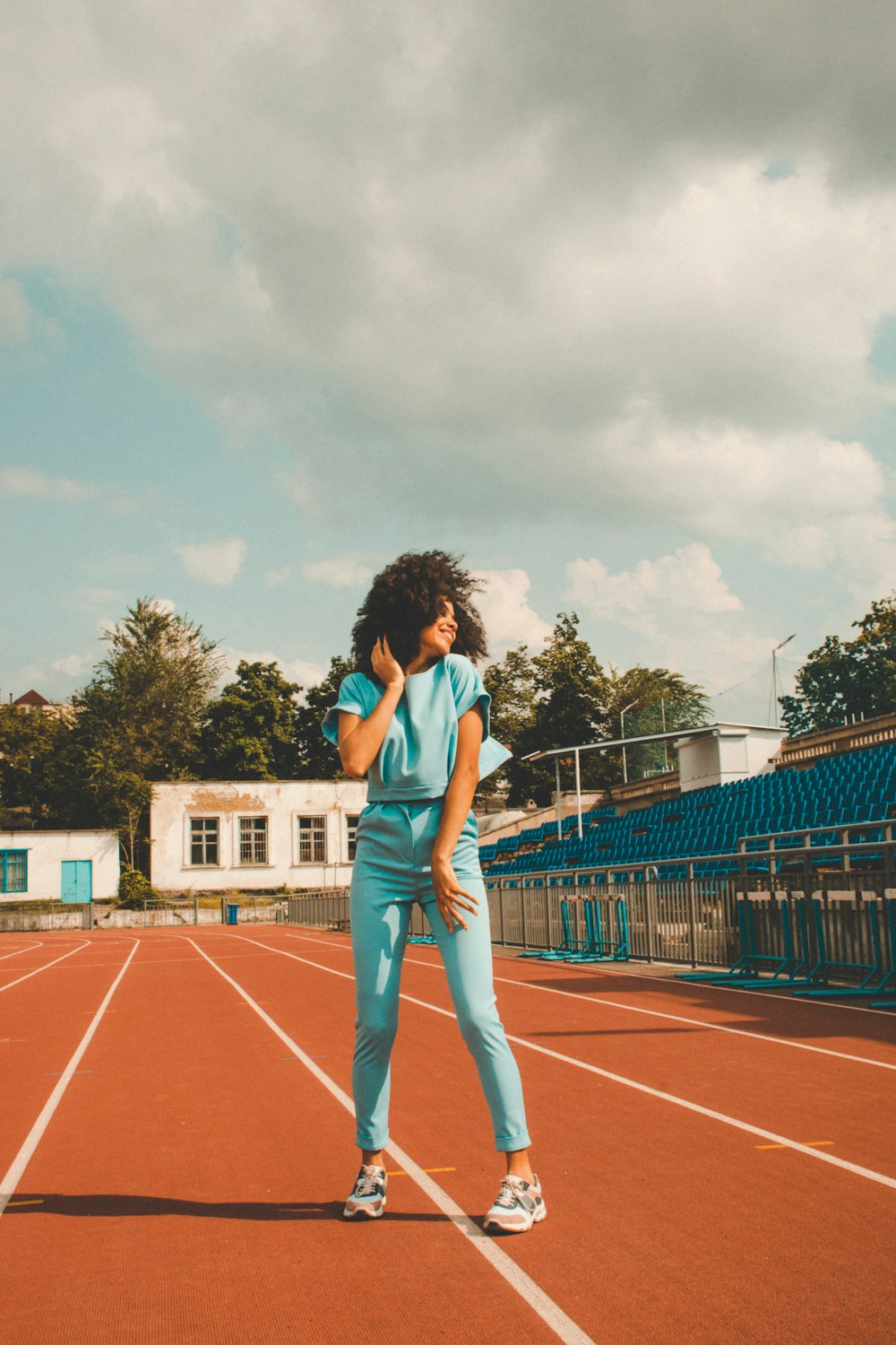 woman standing near outdoor during daytime