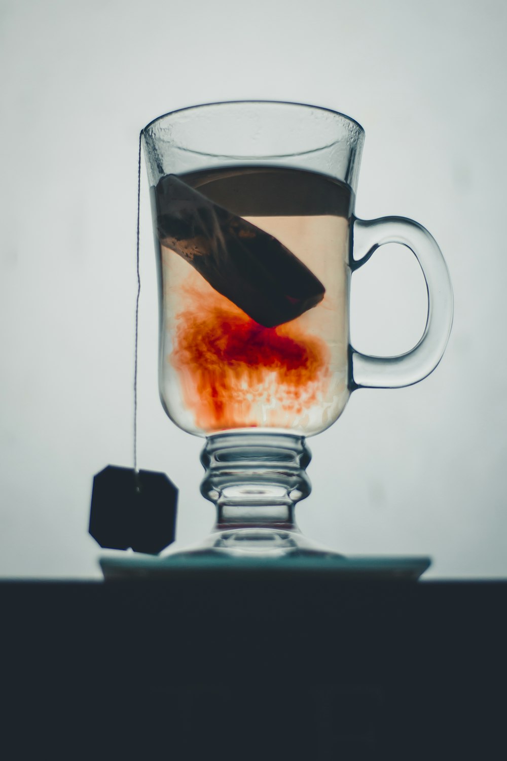 a clear glass of tea