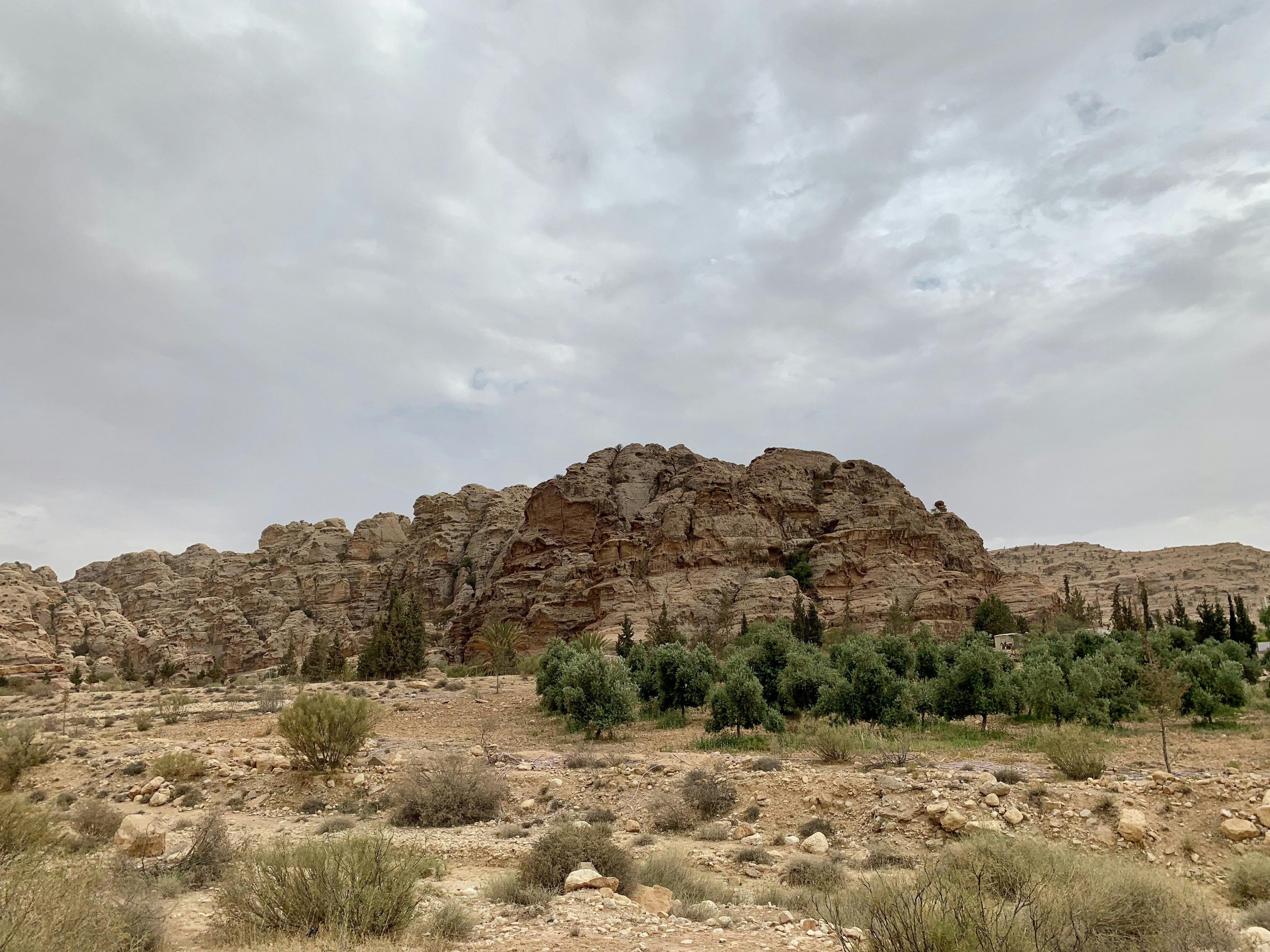 brown rock mountain