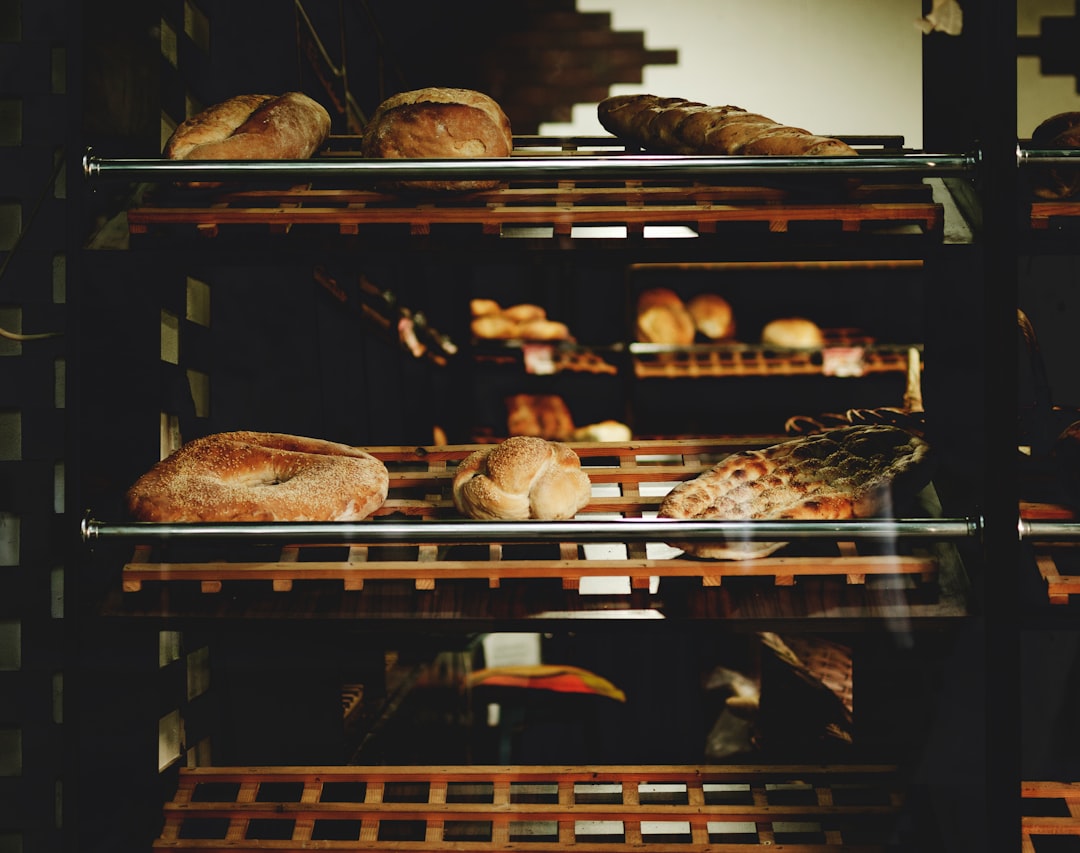 brown breads on display