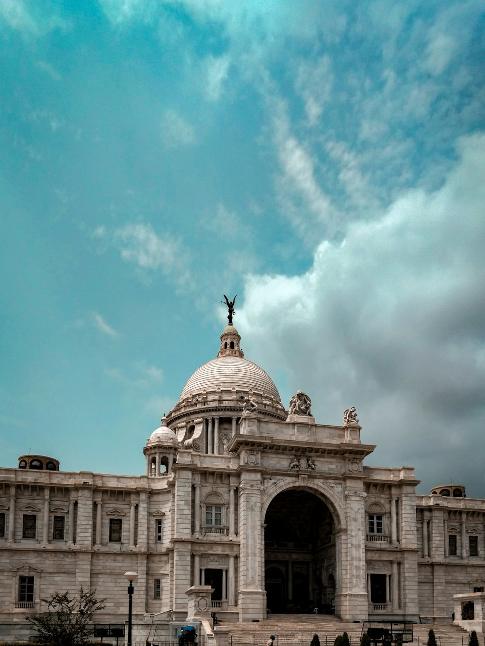 white painted temple