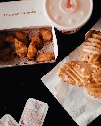 fried chicken on box