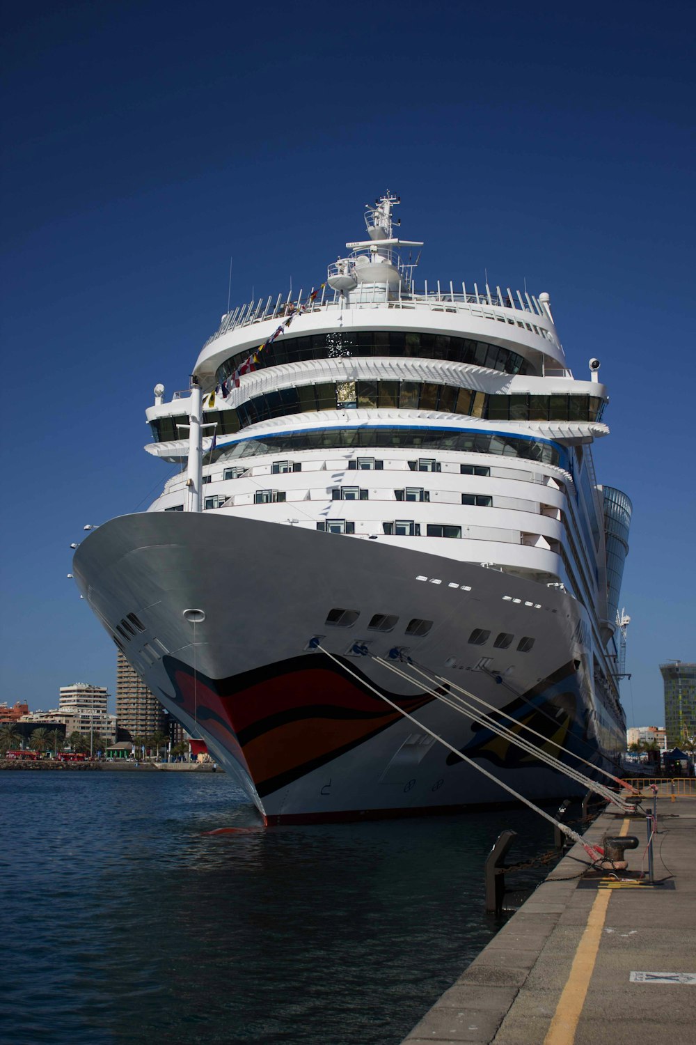 white cruise ship on body of water