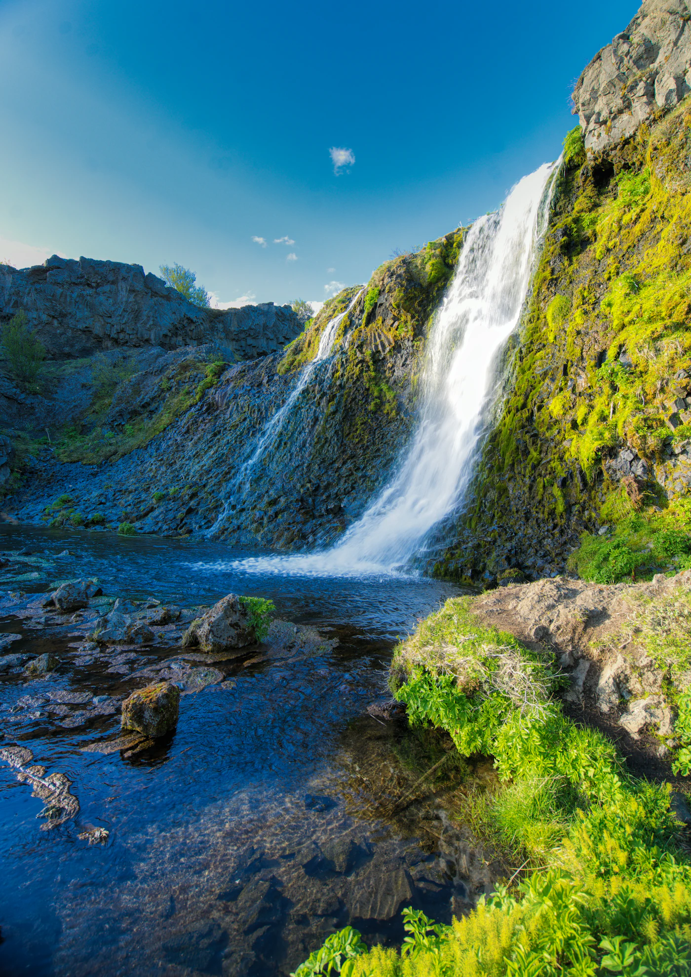 Myrtle Falls, Mount Rainier — long exposure, water becoming silk