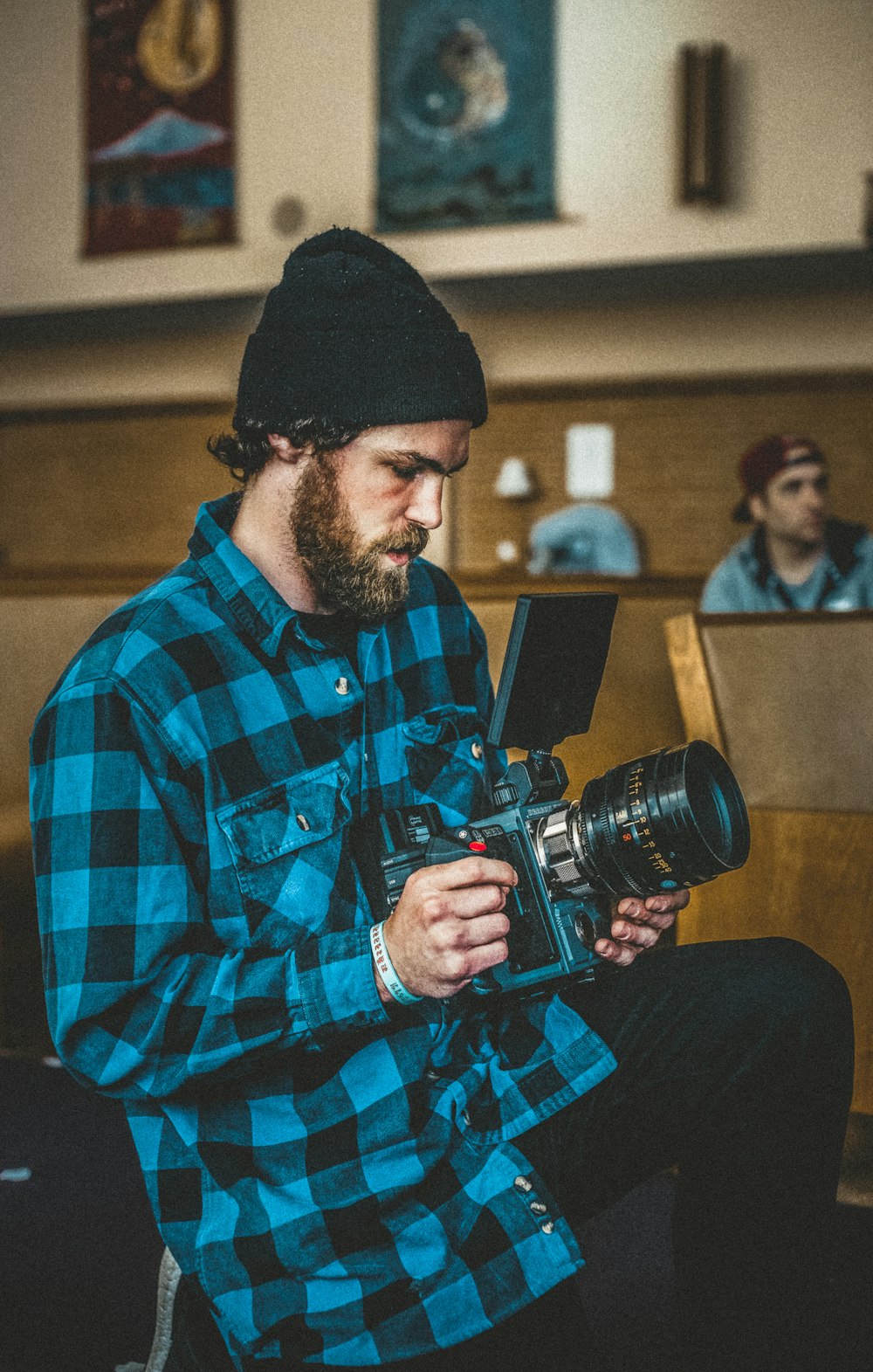 man holding camera