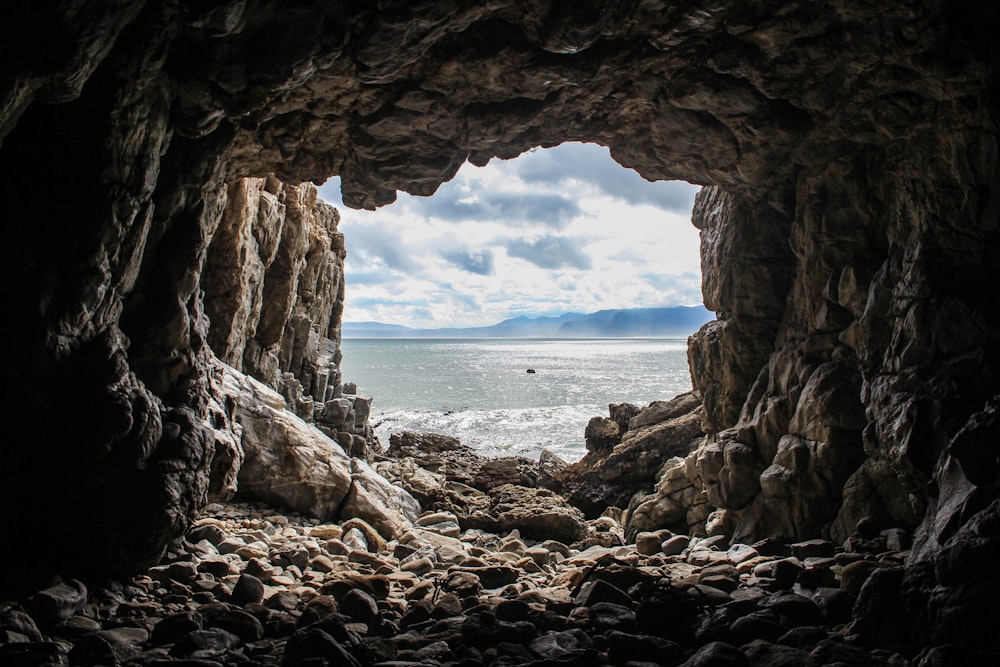 cave during daytime