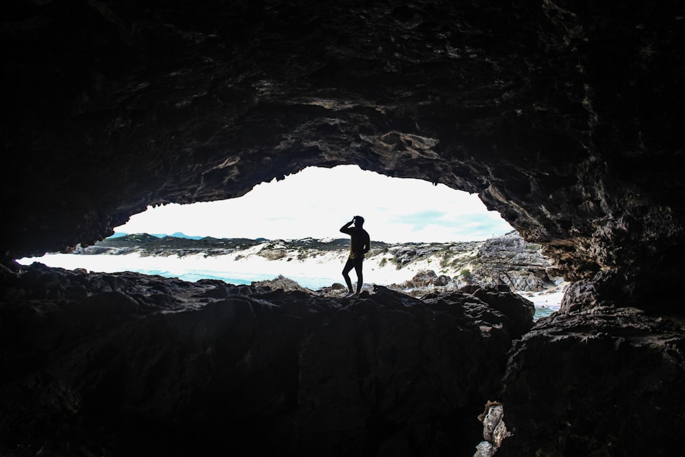 silhouette photography of person during daytime