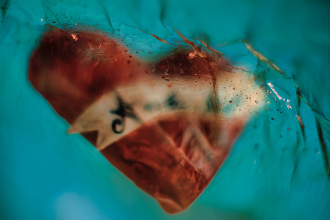 brown heart decor in closeup photo