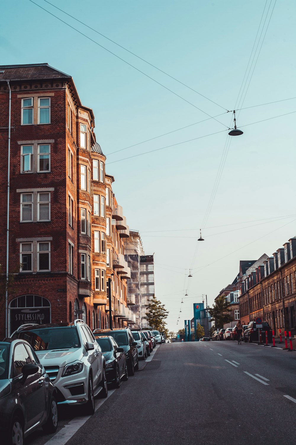 cars beside buildings