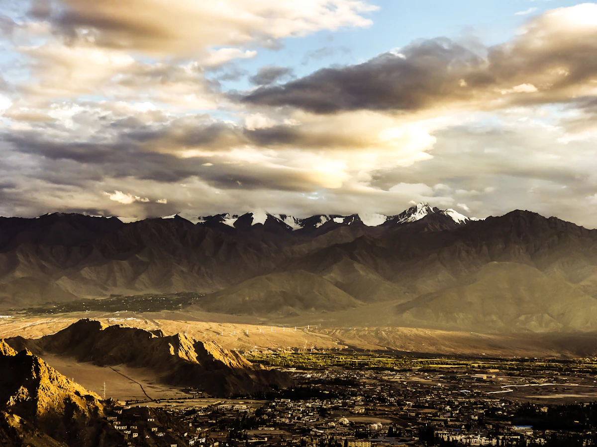 Mountains near Tsemo Gompa in Leh, Ladakh