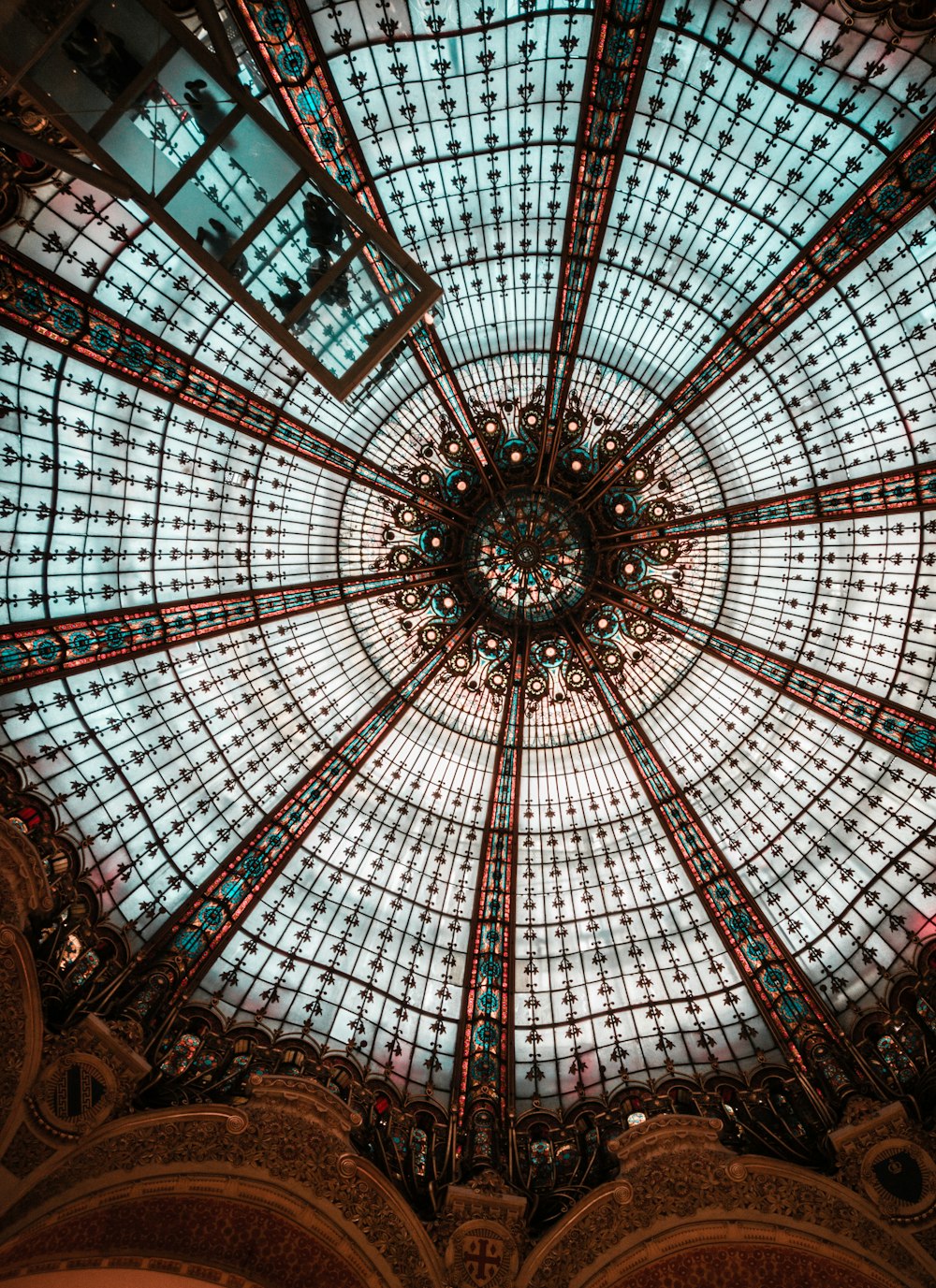 clear glass dome building